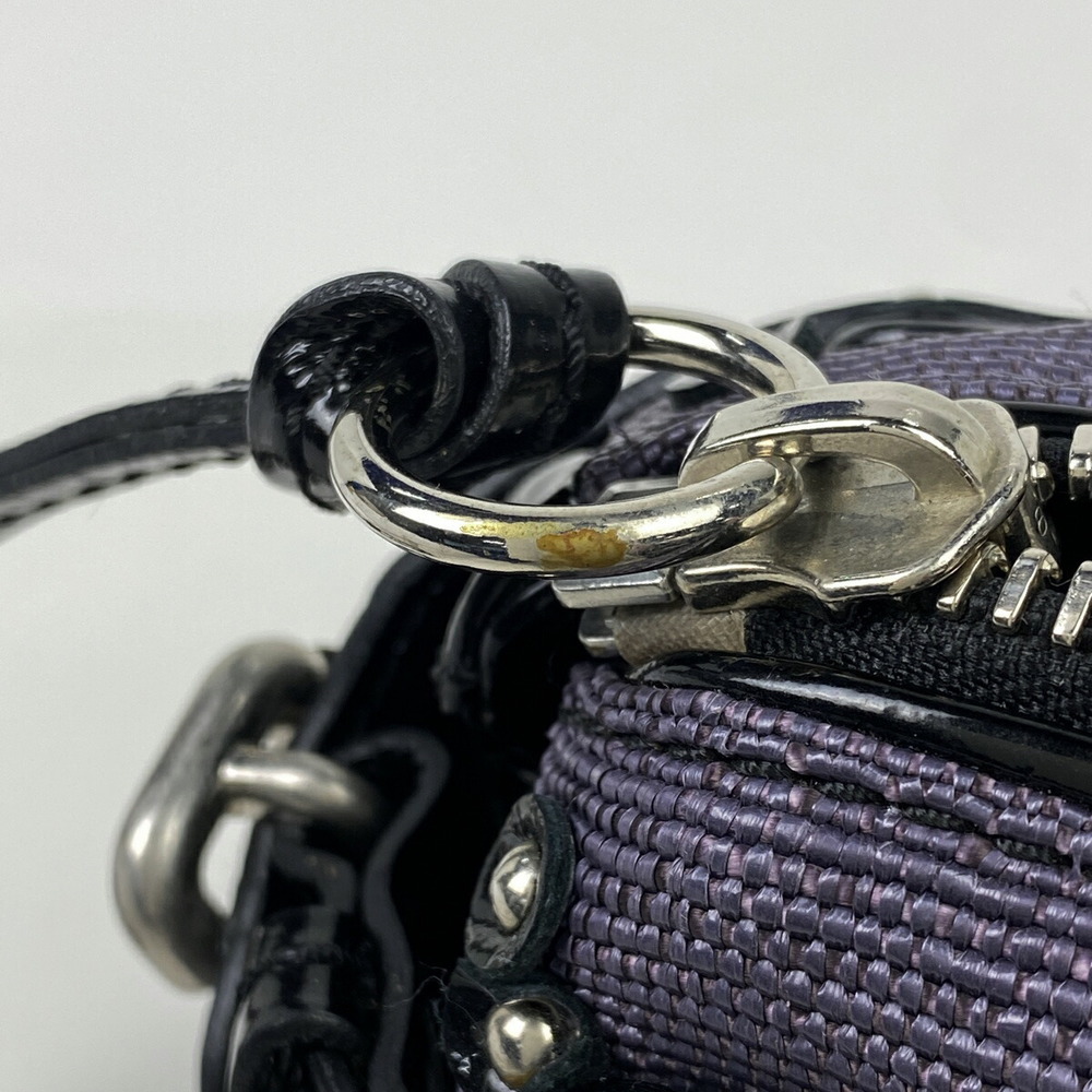 Chloe Paddington Handbag Mini Canvas Purple Black - Picture 5 of 9
